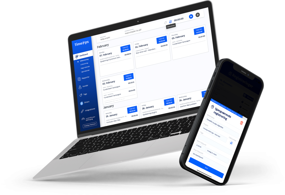 Simple time tracking software | TIMEOPS | navigator