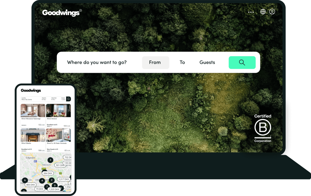 Klimaneutrale hotelbookinger | GOODWINGS | navigator