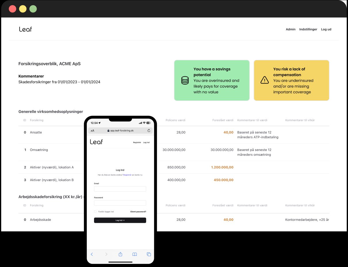 The platform that insures your business | LEAF | navigator