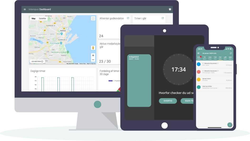 Digital timeregistrering | INTEMPUS | navigator